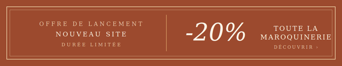 Offre de lancement Mya Signature : -20% sur toute la maroquinerie, durée limitée